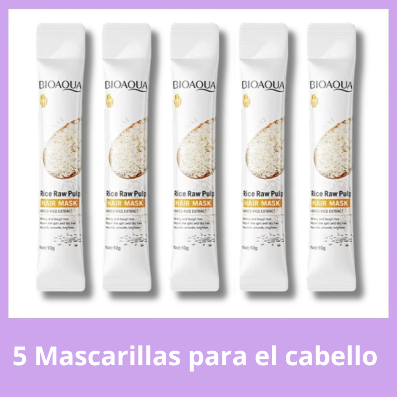 10 Mascarillas Capilares Rice Puree - Newyla
