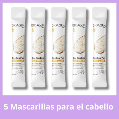 10 Mascarillas Capilares Rice Puree - Newyla