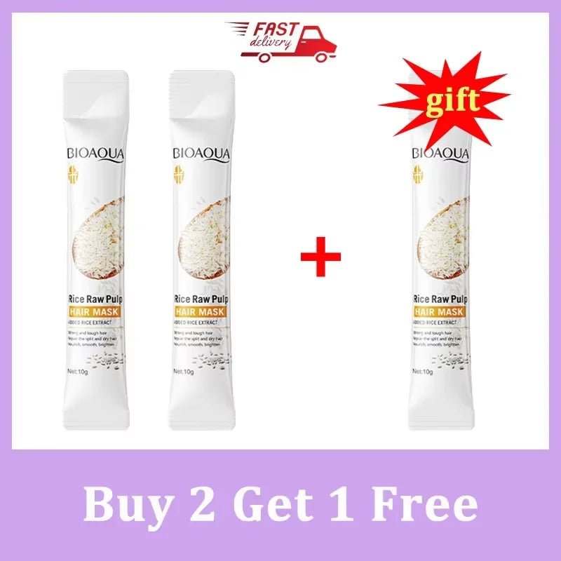 5 Mascarillas Capilar con queratina de arroz - Reparación en 5 segundos - Newyla