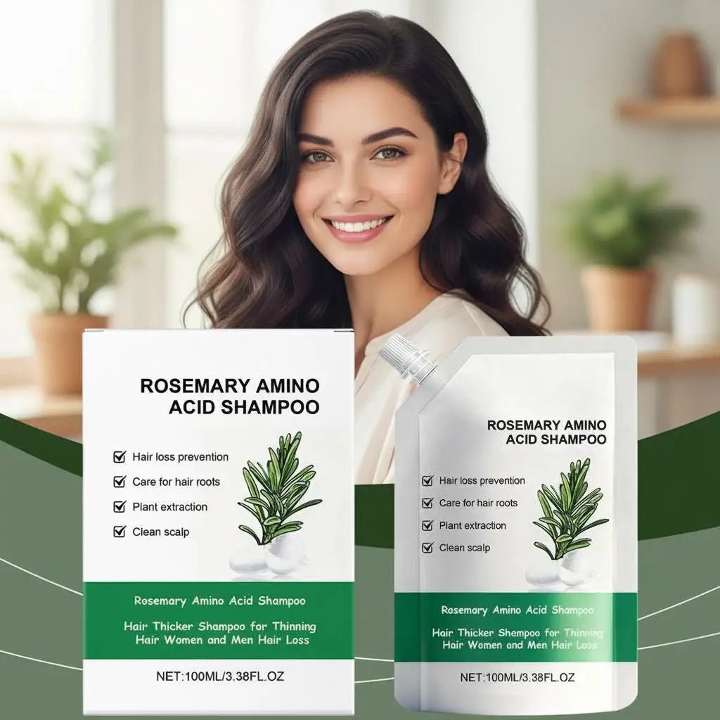 New Rosemary Fluffy Shampoo Gently Cleanses Hair, Naturally Fluffy, Moisturizing, Branching, Radiant And Smooth Shampoo - Newyla