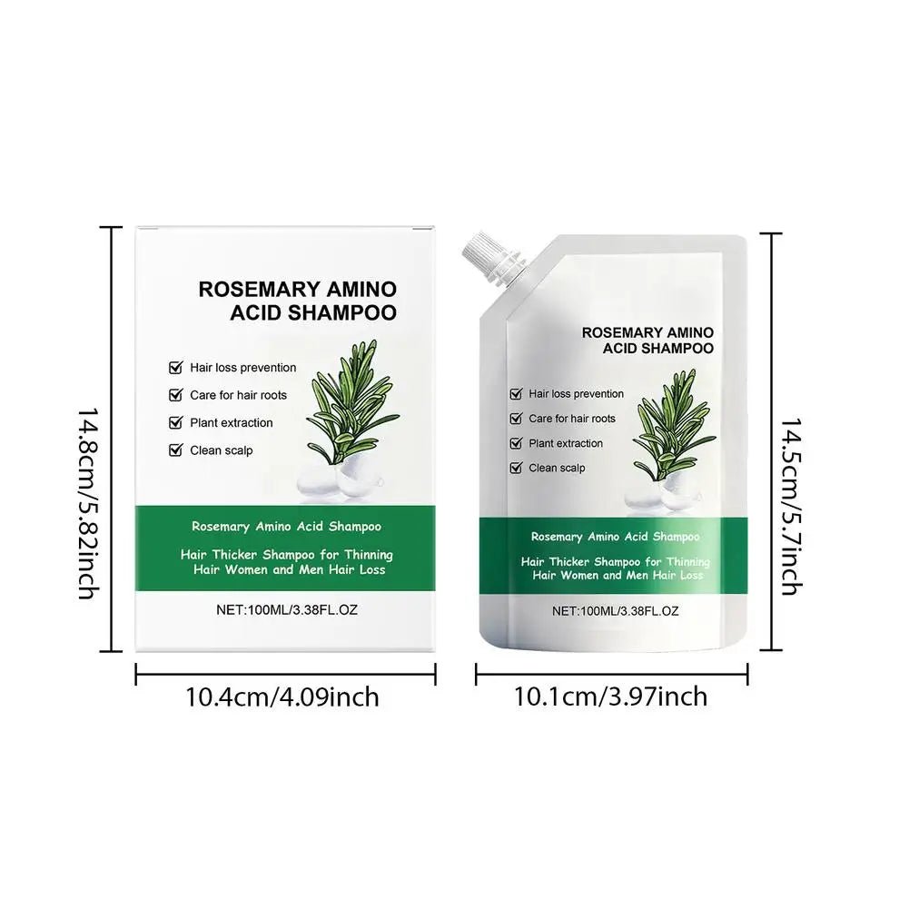 New Rosemary Fluffy Shampoo Gently Cleanses Hair, Naturally Fluffy, Moisturizing, Branching, Radiant And Smooth Shampoo - Newyla