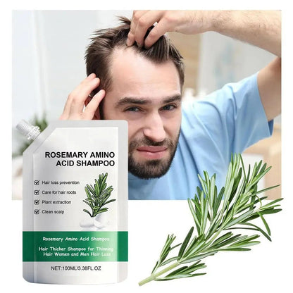 New Rosemary Fluffy Shampoo Gently Cleanses Hair, Naturally Fluffy, Moisturizing, Branching, Radiant And Smooth Shampoo - Newyla