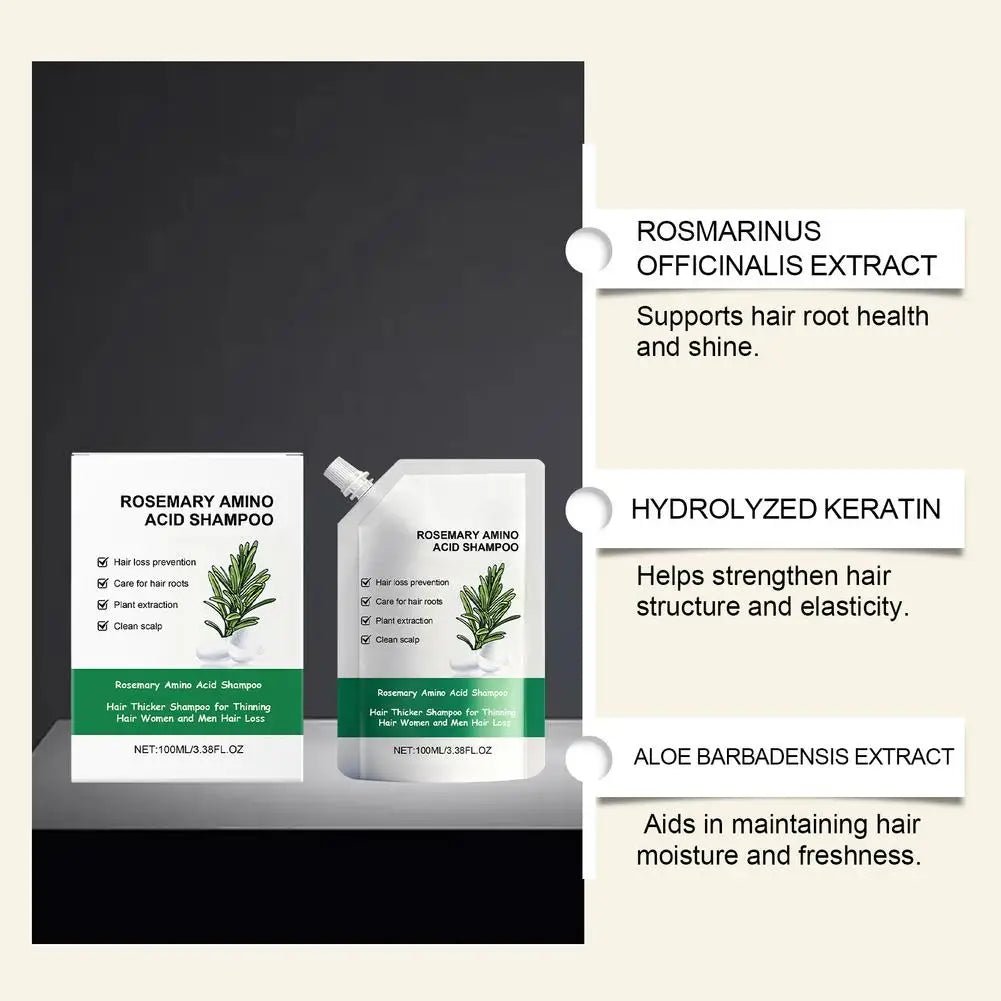 New Rosemary Fluffy Shampoo Gently Cleanses Hair, Naturally Fluffy, Moisturizing, Branching, Radiant And Smooth Shampoo - Newyla