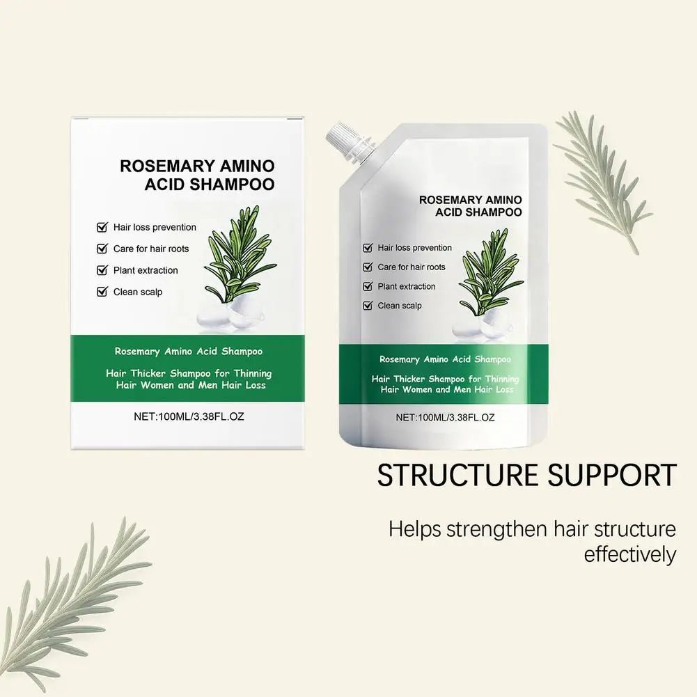 New Rosemary Fluffy Shampoo Gently Cleanses Hair, Naturally Fluffy, Moisturizing, Branching, Radiant And Smooth Shampoo - Newyla